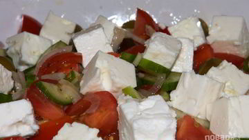 Рецепт Греческого салата с брынзой