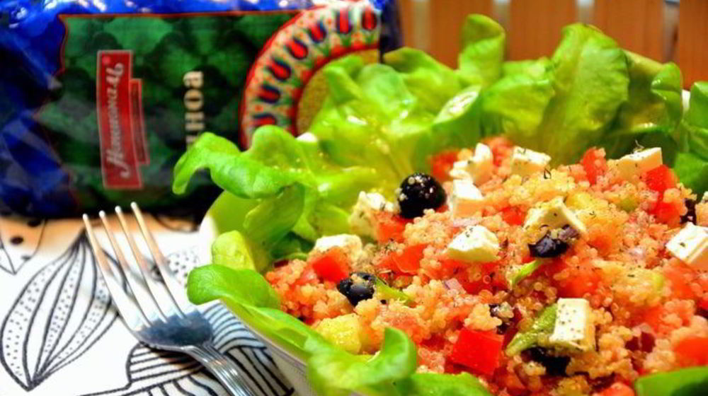 Как приготовить греческий салат с киноа