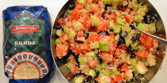 Рецепт греческого салата с киноа