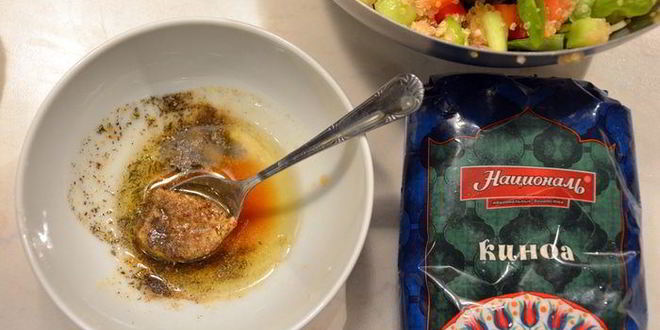 Рецепт греческого салата с киноа