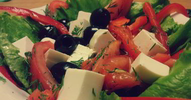 Рецепт Греческого салата с сыром фетакса