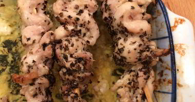 Рецепт Греческого ужина с курицей сувлаки и салатом из репы