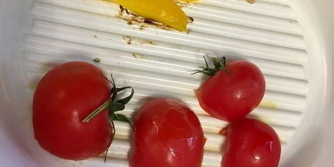 Рецепт салата-гриля с сыром халуми по-гречески