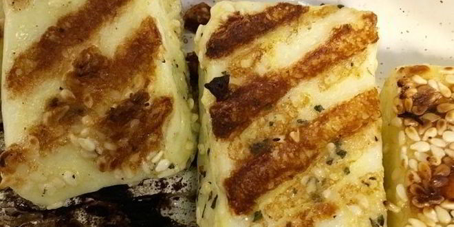 Рецепт салата-гриля с сыром халуми по-гречески