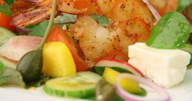 Рецепт Салата в греческом стиле с соусом ceviche