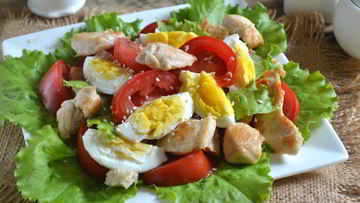 Рецепт салатов с сухариками