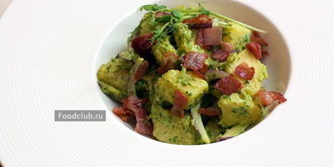 Рецепт картофельного салата с йогуртовым соусом