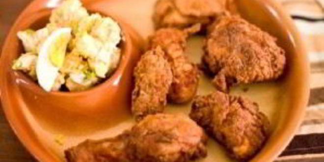 Рецепт картофельного салата с курочкой