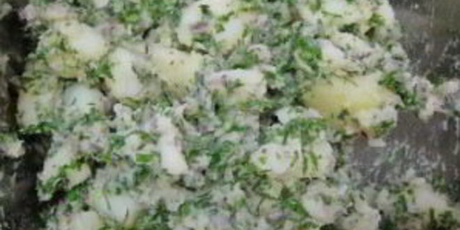 Рецепт картофельного салата с луком