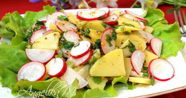 Рецепт Картофельного салата с редисом