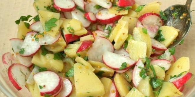 Рецепт картофельного салата с редисом