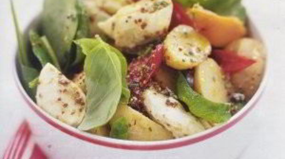 Как приготовить картофельный салат с запеченным перцем