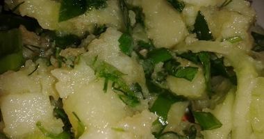 Рецепт Картофельного салата со шпинатом