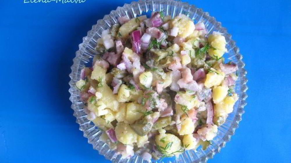Как приготовить немецкий картофельный салат с сельдью