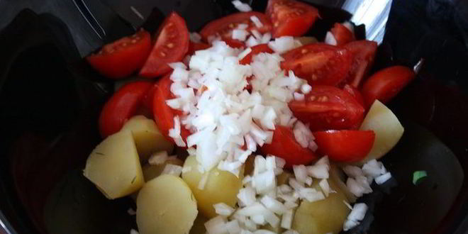 Рецепт салата из картофеля, фасоли и тунца