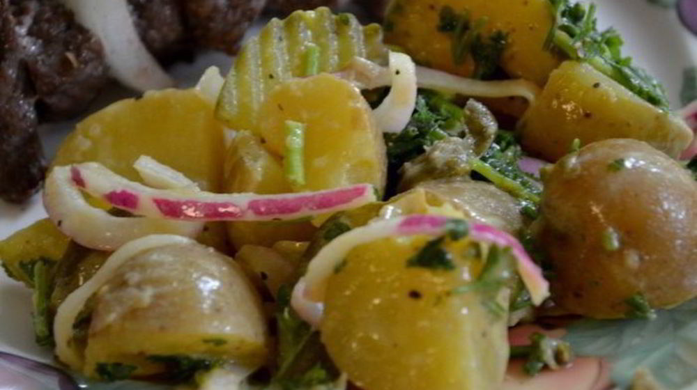 Как приготовить салат картофельный с горчицей