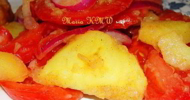 Рецепт Салата картофельного с помидорами