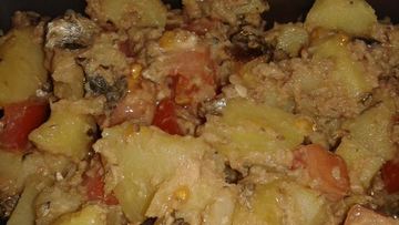 Рецепт Салата с картошкой и шпротами