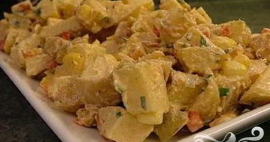 Рецепт Салата с жареным картофелем