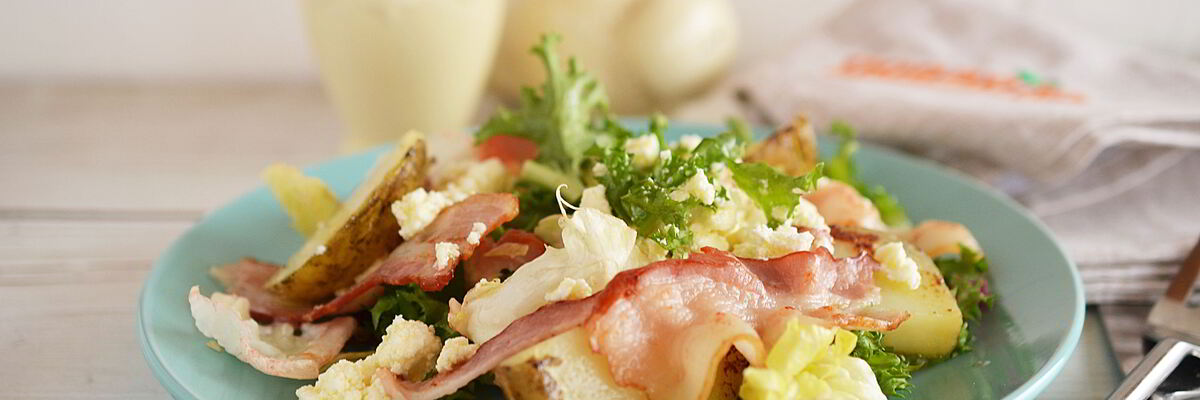 Рецепт Теплого салата с картофелем и беконом