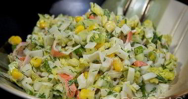 Рецепт Крабового салата с кальмарами