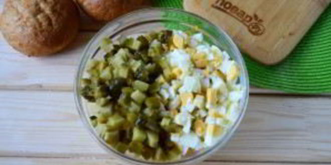 Рецепт булочек, фаршированных салатом оливье