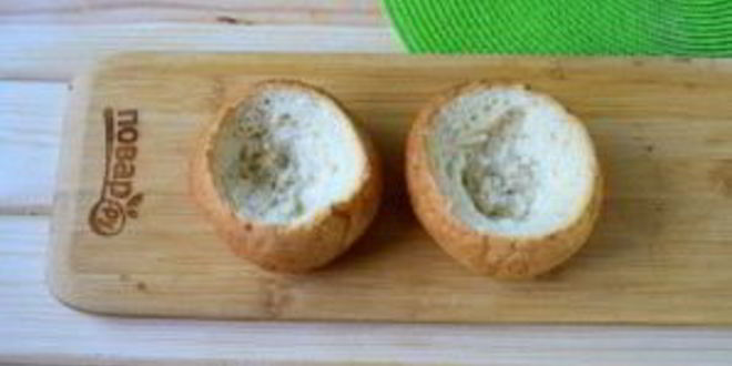 Рецепт булочек, фаршированных салатом оливье