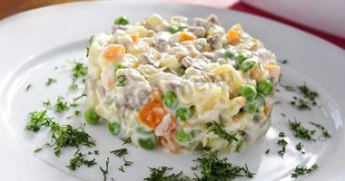 Рецепт Классического оливье с мясом говядины