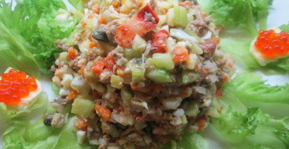 Рецепт оливье озарение