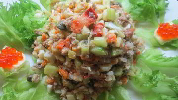 Рецепт Оливье по-царски