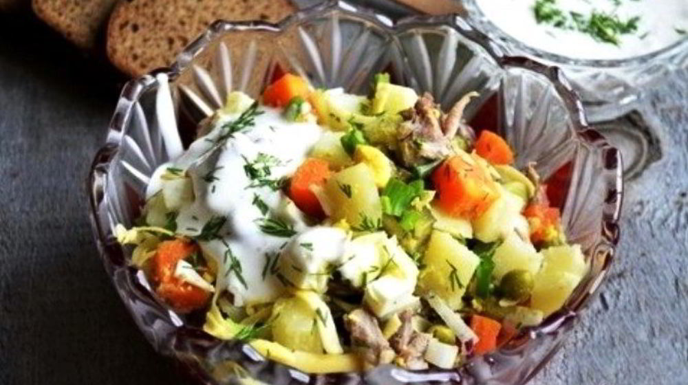 Как приготовить оливье с индейкой