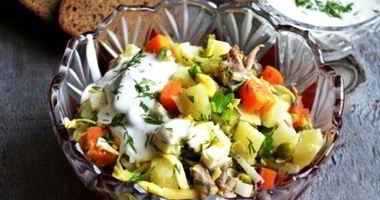 Рецепт Оливье с индейкой