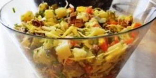 Рецепт оливье с индейкой