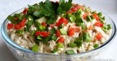 Рецепт Оливье с отварным языком