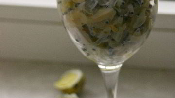 Рецепт Оливье с рябчиками и икрой