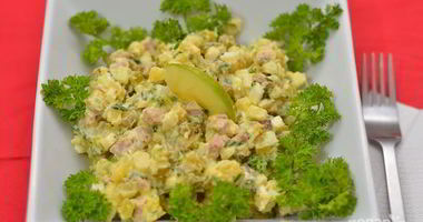 Рецепт Оливье с языком