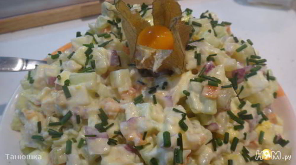 Как приготовить оливье вкус детства