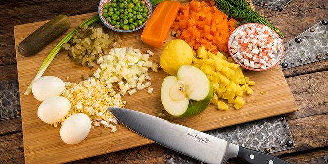 Рецепт салата оливье с домашним майонезом