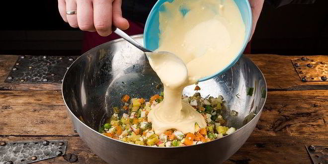 Рецепт салата оливье с домашним майонезом