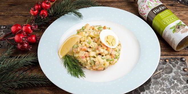 Рецепт салата оливье с домашним майонезом