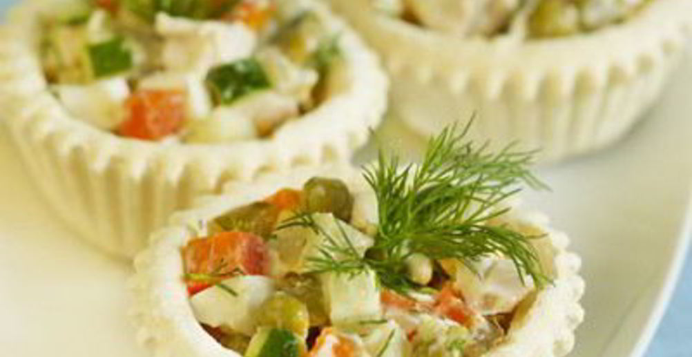 Рецепт салат оливье слоями