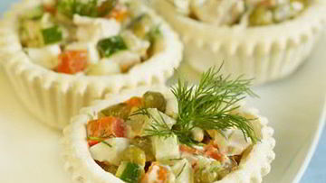 Рецепт Салата оливье с индейкой