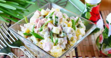 Рецепт Салата Оливье со свежим огурцом