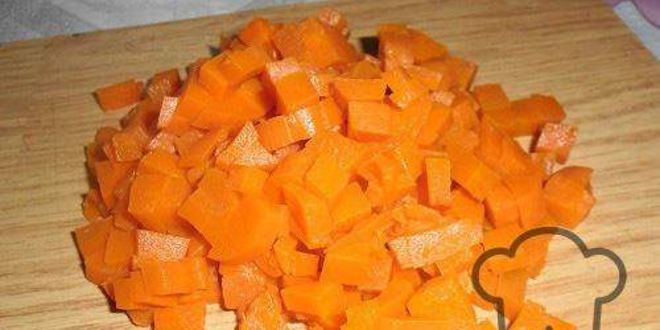 Рецепт салата оливье в виде козы