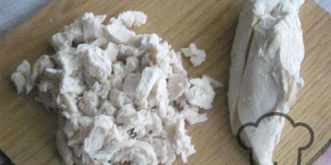 Рецепт салата оливье в виде козы