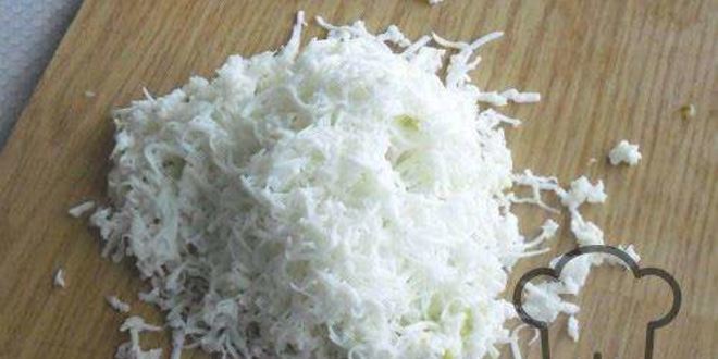 Рецепт салата оливье в виде козы