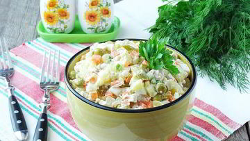 Рецепт Салата столичного оливье