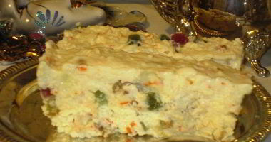 Рецепт Сладкого десерта Оливье с маскарпоне