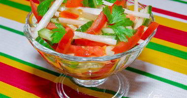 Рецепт Салата Андалузского с редькой и помидорами