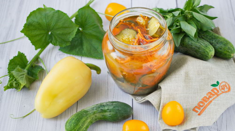 Как приготовить салат из огурцов привет из лета